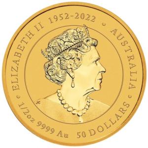 2024 Perth Mint Year of the Dragon 1/2 oz Gold Coin